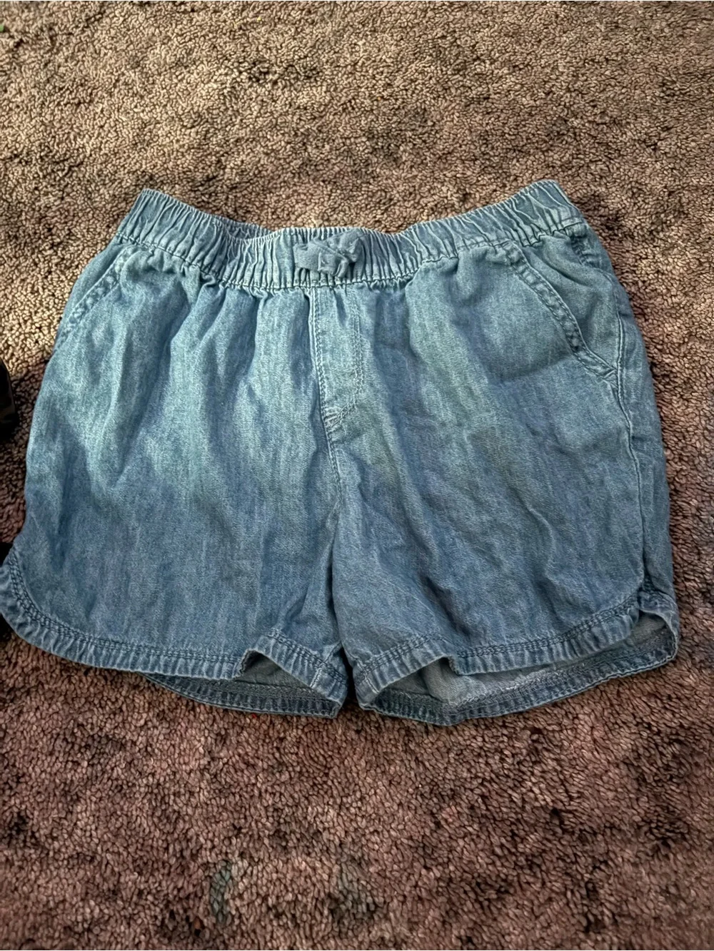 The Children's Place Light Blue Denim Look Girls Shorts